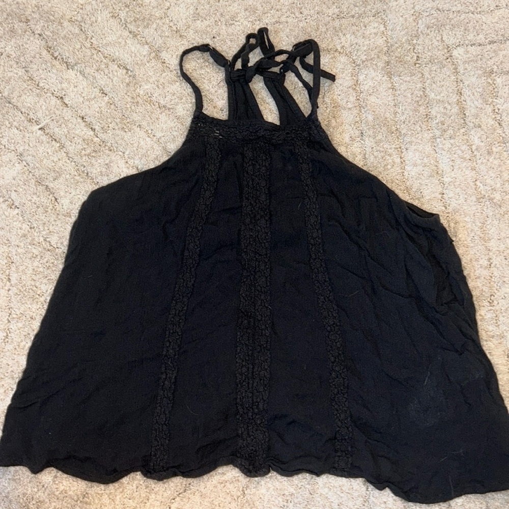 Flowy black tank